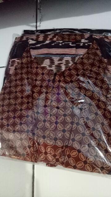 Couple Batik Gamis ,, Kerah Jazz Produk Original , Matt Katun Primis