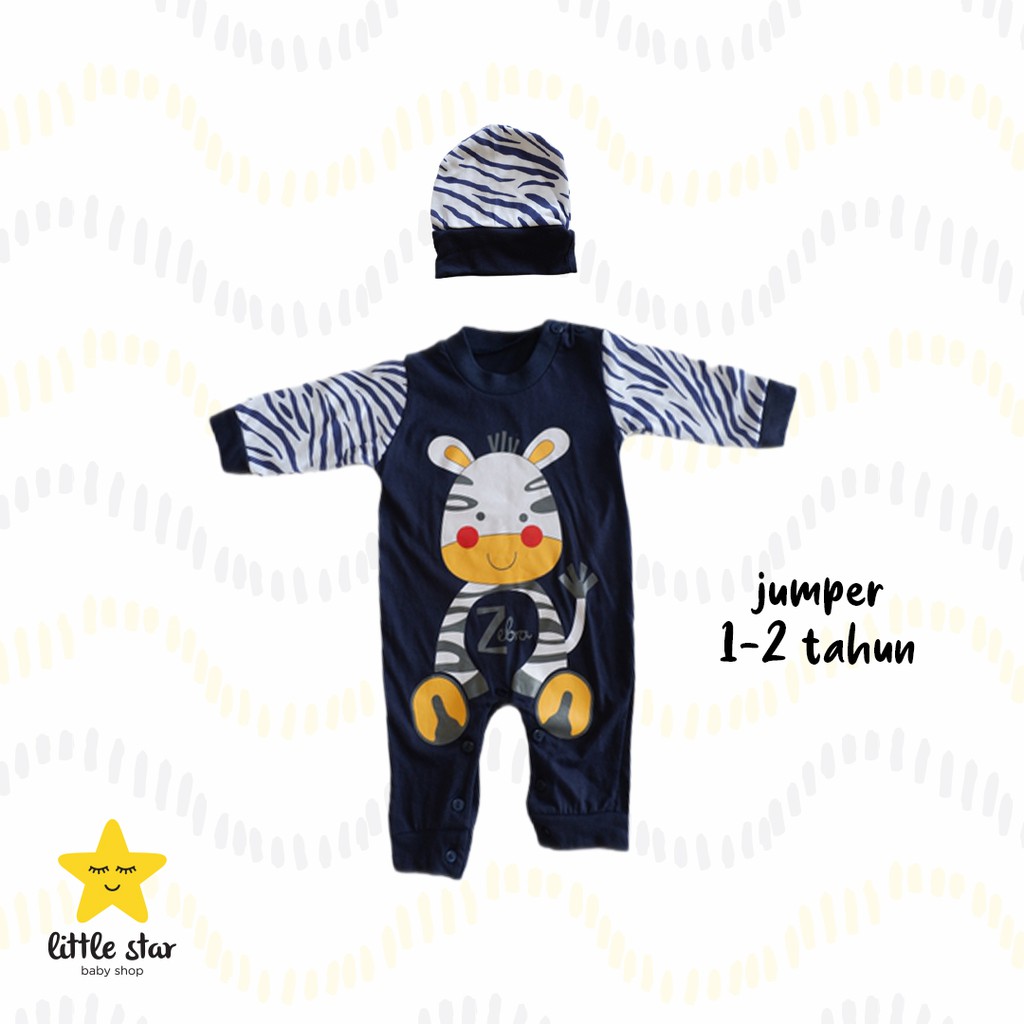 Setelan Jumper Topi Anak Bayi Cowok