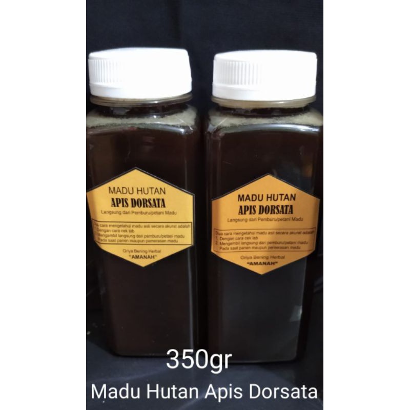 

MADU HUTAN APIS DORSATA (murni/mentah/Riau) 350 gr