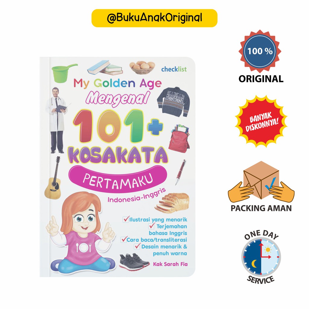 Boardbook Anak 101+ Kosakata Pertamaku My Golden Age