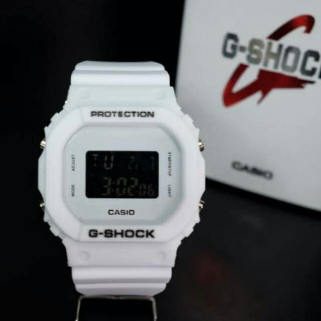 CASIO G SHOCK DW 5600 ORI BM all white,,,SUMMER SKY EDITION