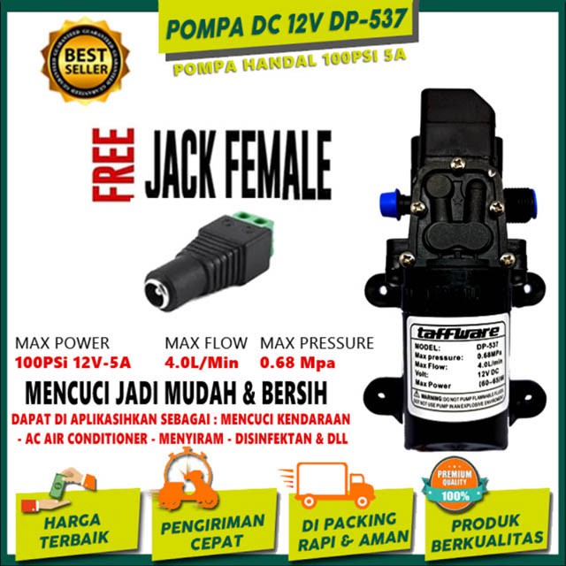 Jual Pompa Air Dc V Elektrik Taffware High Pressure Mesin Steam