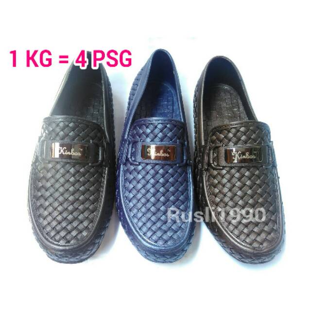 (COD) Sepatu Casual Anyam Karet Pria Kinbos M20