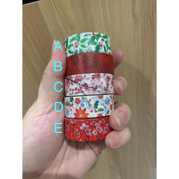 

Washi tape selotip bunga 15mm