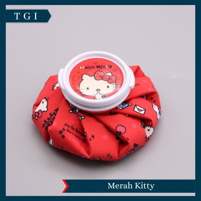 Cold Compess Ice Bag Kantong Kompres Es Air Panas Demam Luka Memar - Merah Kitty