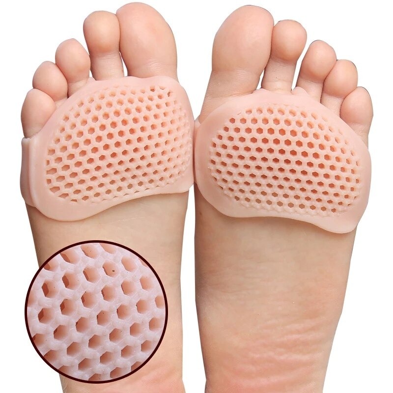 Alas Telapak Kaki Depan Silicone Gel AntiLecet dan Kapalan Insole Pelindung Telapak Kaki Depan 1 Pasang