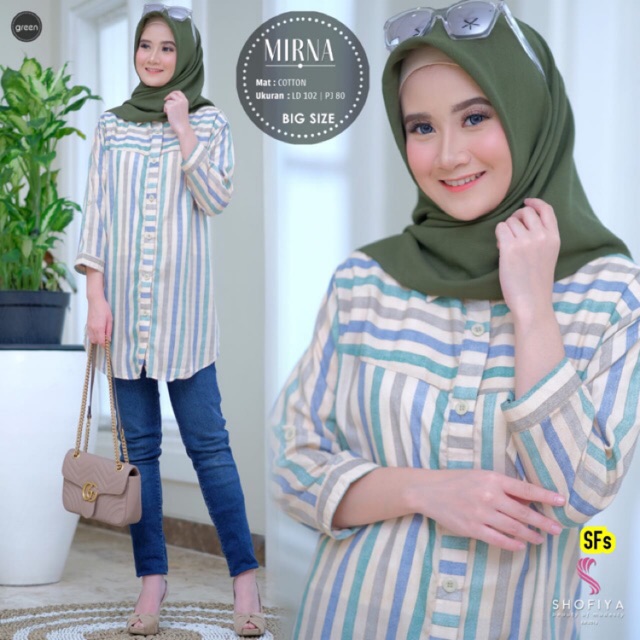 MIRNA TUNIK MIRNA LONG TUNIK MIRNA TUNIK BUSUI TUNIK MAXY TUNIK POLOS STRIPE TUNIK STRIPE BLOUSE