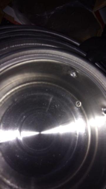 [disiniaja] [panci 5 Susun] Panci Beranak Stainless Steel Tutup Kaca Set Isi 5pcs