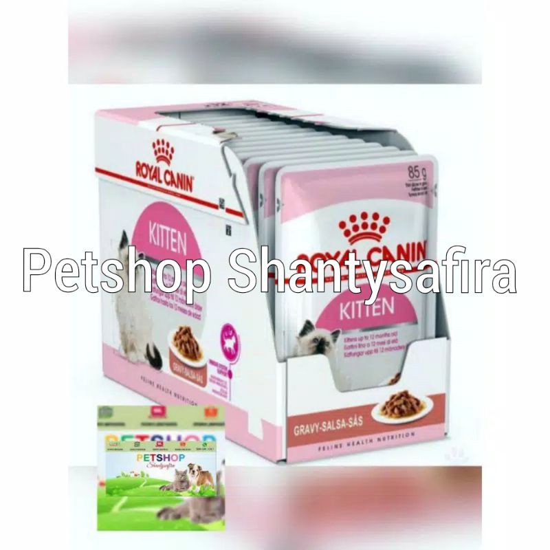 MAKANAN KUCING ROYAL CANIN KITTEN POUCH 85GR VARIAN GRAVY/JELY