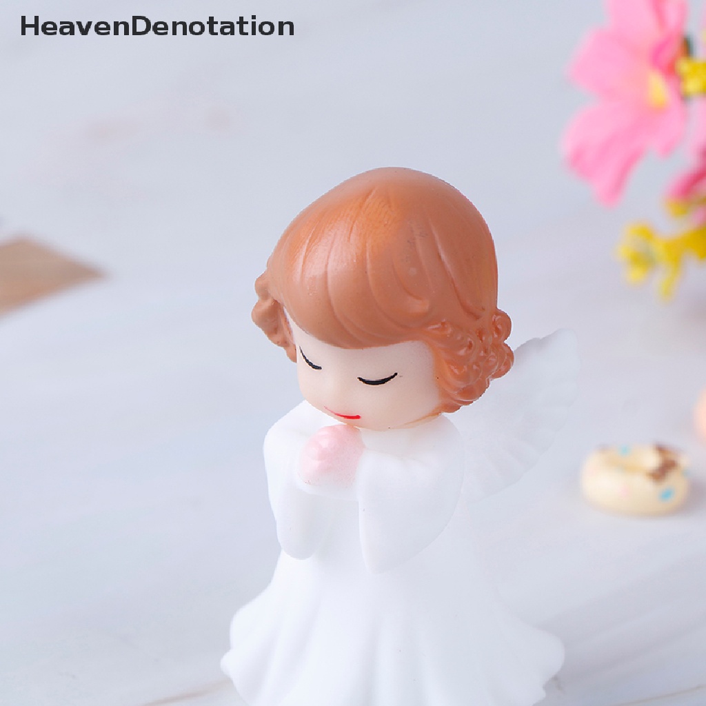 2 Pcs Ornamen Miniatur Patung Malaikat Untuk Dekorasi Kue