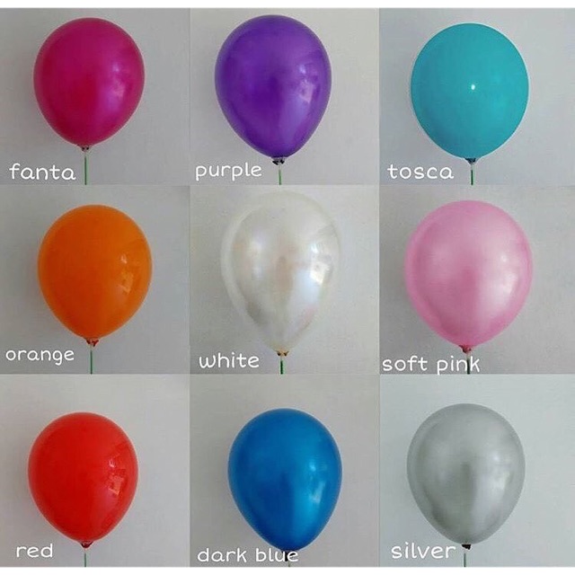 Balon Latex Metalik / Balon Kue /  Balon ultah / Dekorasi ultah / murah