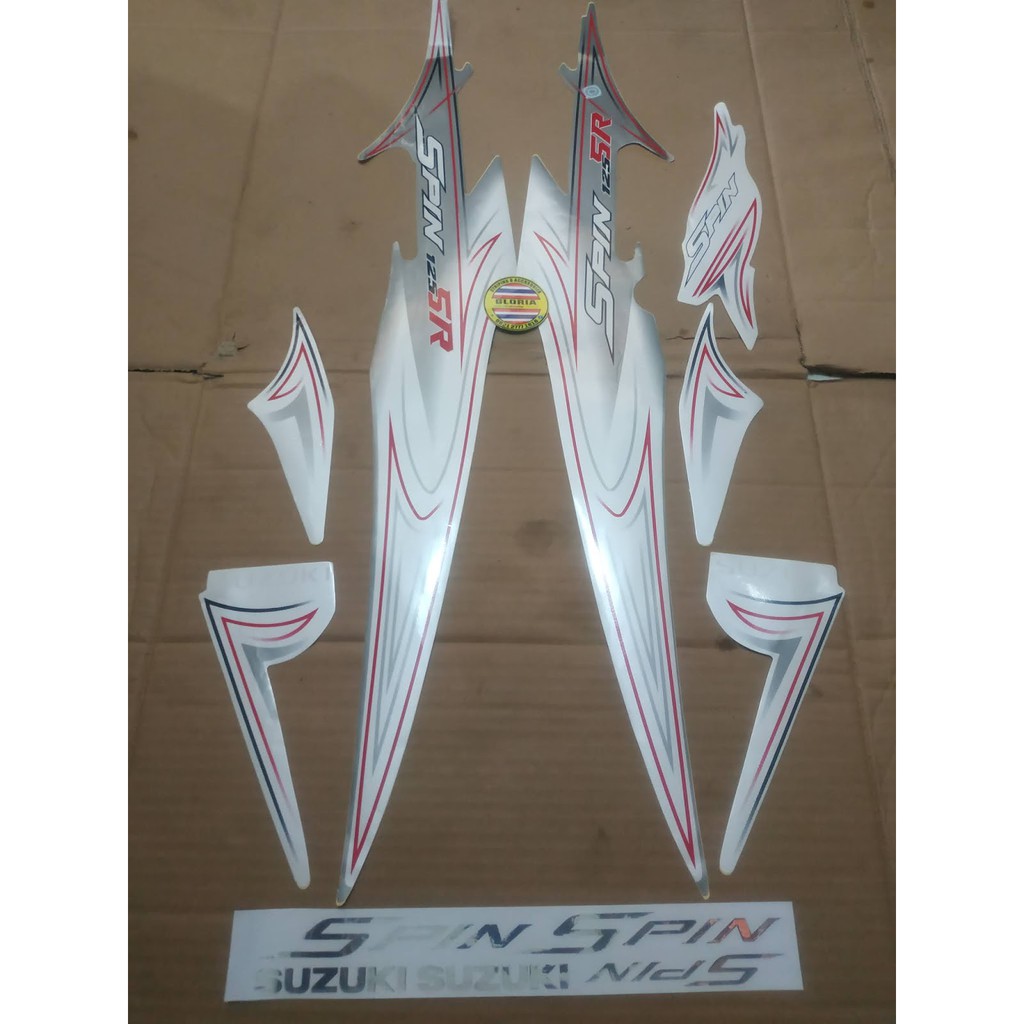 Striping List Body Spin 125 2008 - Putih