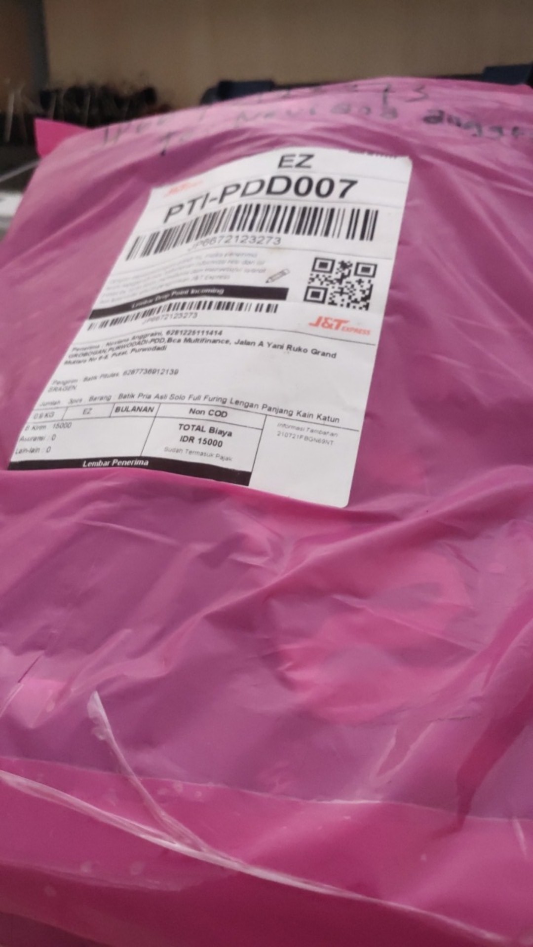 Batik Pria Asli Solo Full Furing Lengan Panjang Kain Katun Halus Baturadenan Setyo Kamulyan