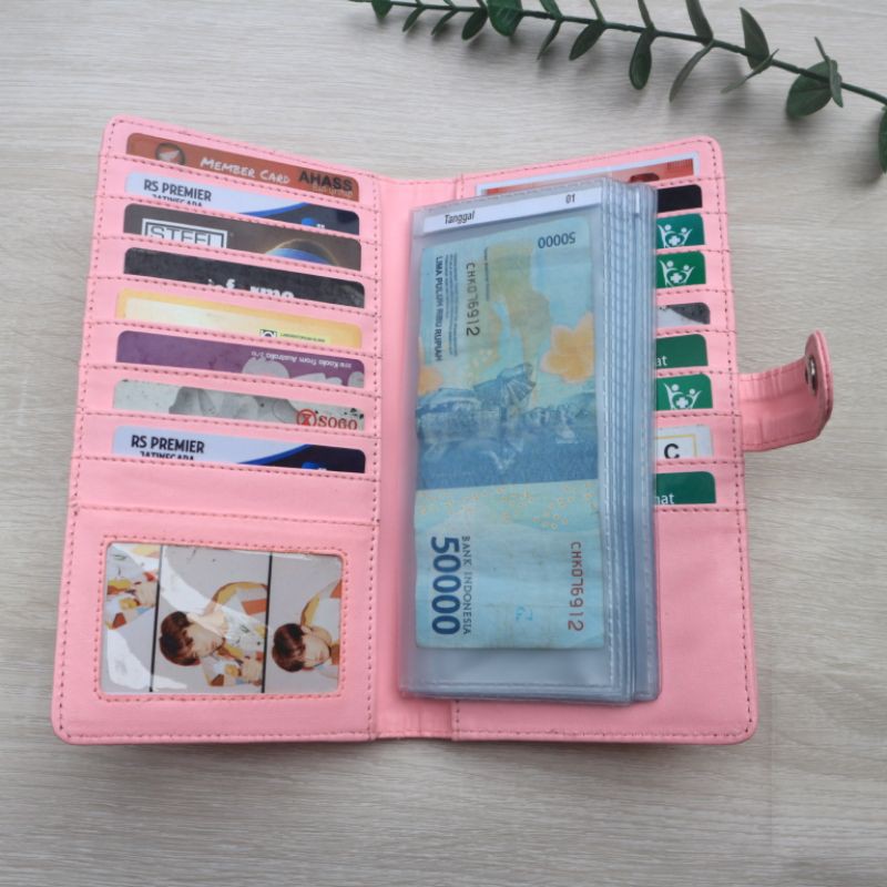(DEFECT vol. 3) TIDAK lolos QC yumeproject giro dompet anggaran keuangan bulanan akutansi ibu-(defect) pink