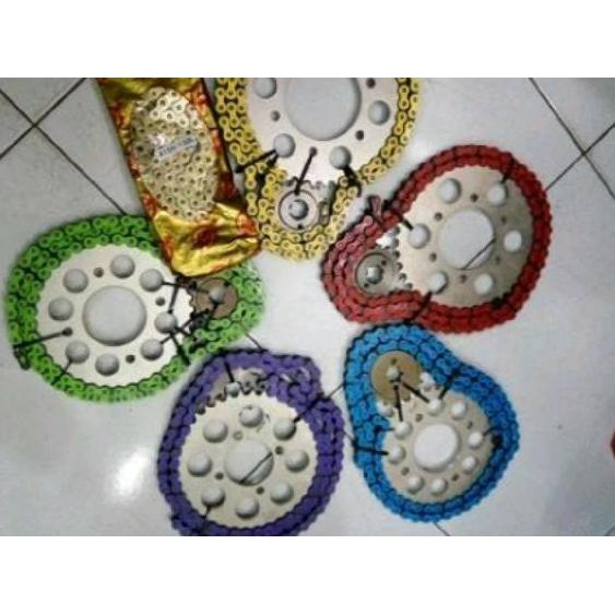 « Ready » ZOW Gear set sss satria fu new rantai warna gear sss 415 ♥