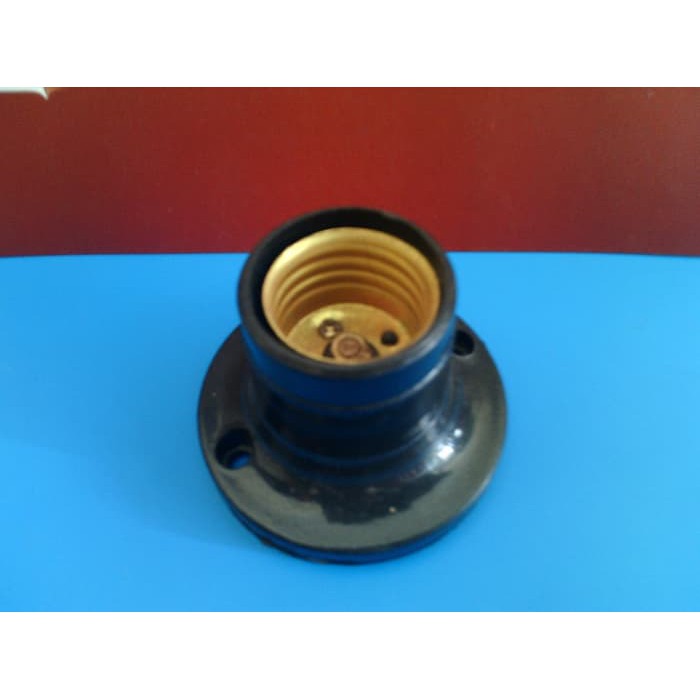 Fitting Plafon Bulat Hitam Murah