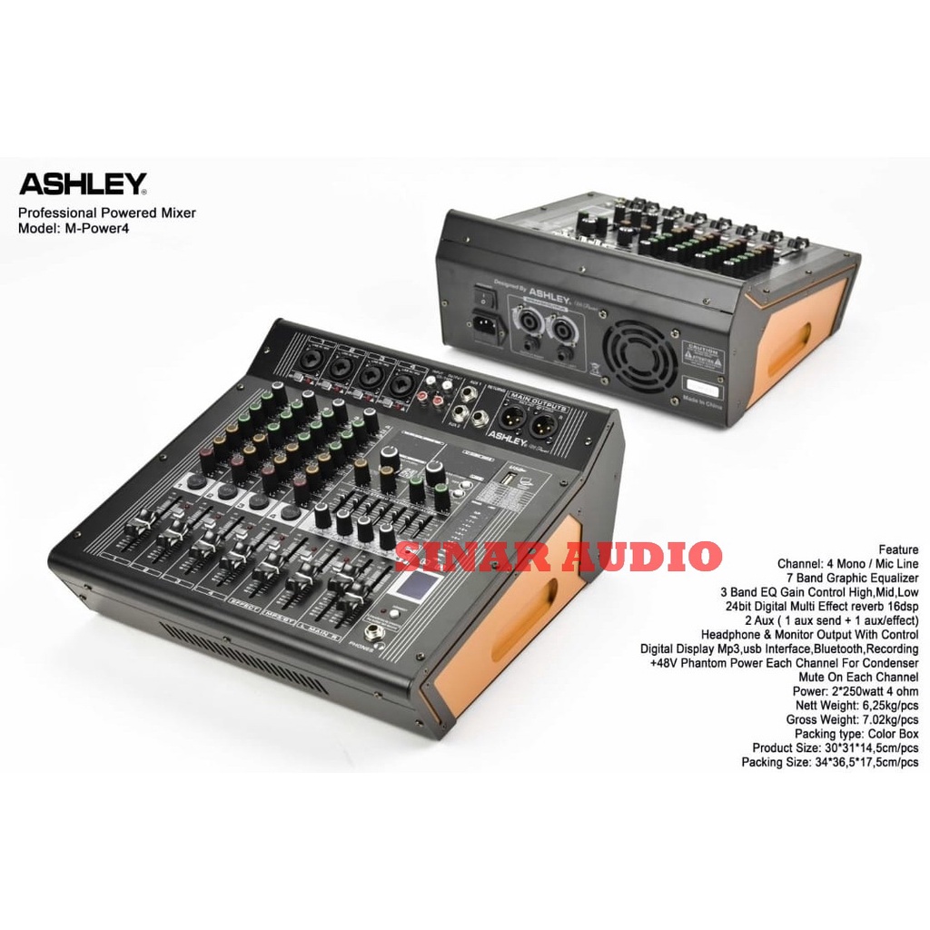 POWER MIXER ASHLEY MPOWER 4 - M POWER 4 - MPOWER4 ORIGINAL