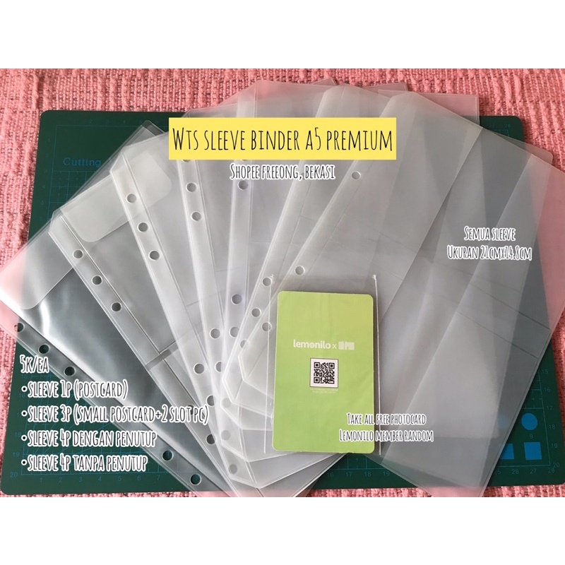 [READY] PRELOVED SLEEVE BINDER A5 PREMIUM MATERIAL SLEEVE 1P 3P 4P