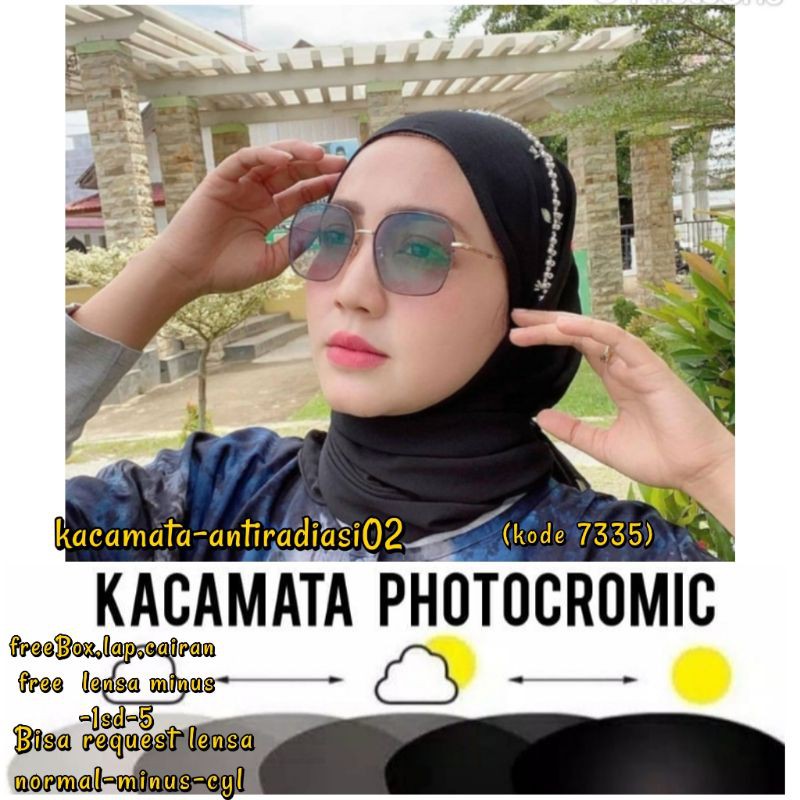kacamata wanita kacamata antiradiasi 7335