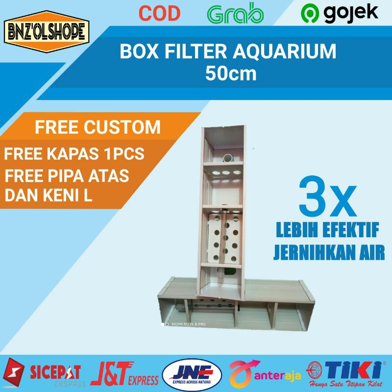 Top Box Filter Aquarium / filter talang 50cm