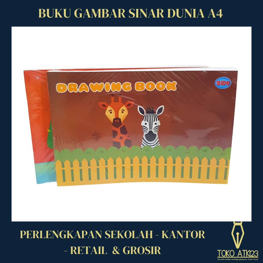 Buku Gambar A4 Merk Sinar Dunia SIDU / Drawing Book