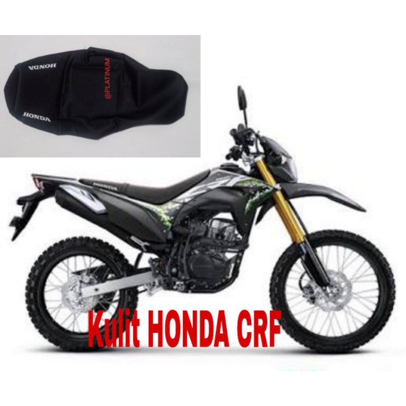 Kulit jok/ Custom jok/ Sarung jok motor TRAIL HONDA CRF HITAM