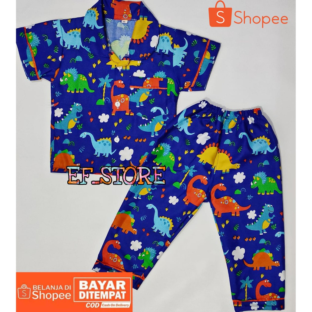 PIYAMA ANAK MOTIF DINO 1-10 TAHUN