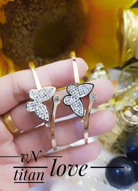 Titanium set perhiasan lapis emas 24k 1901