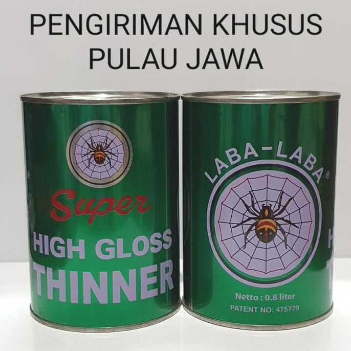 Buruan Beli] Thiner Thinner Nd Super High Gloss Laba Laba Hijau 1 Klg / 1 Ltr