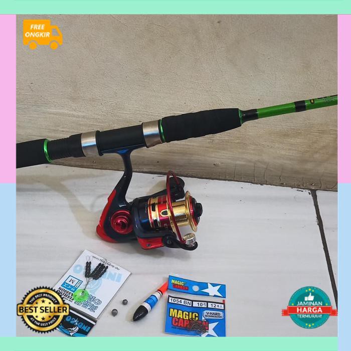 COD READY Set pancing lengkap galatama lele galatama bawal kekuatan sampai 10kg - PANJANG 135 CM