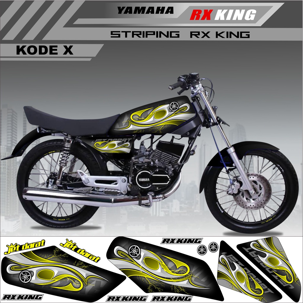 Sticker Rx King Variasi Stiker Striping Rx King Kode X