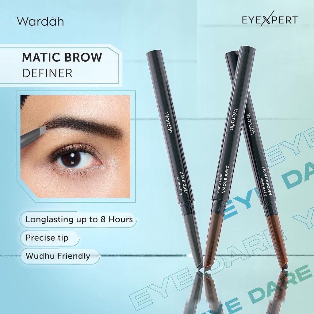 Wardah EyeXpert Series | Eyeliner Mascara Remover Eyebrow Pencil