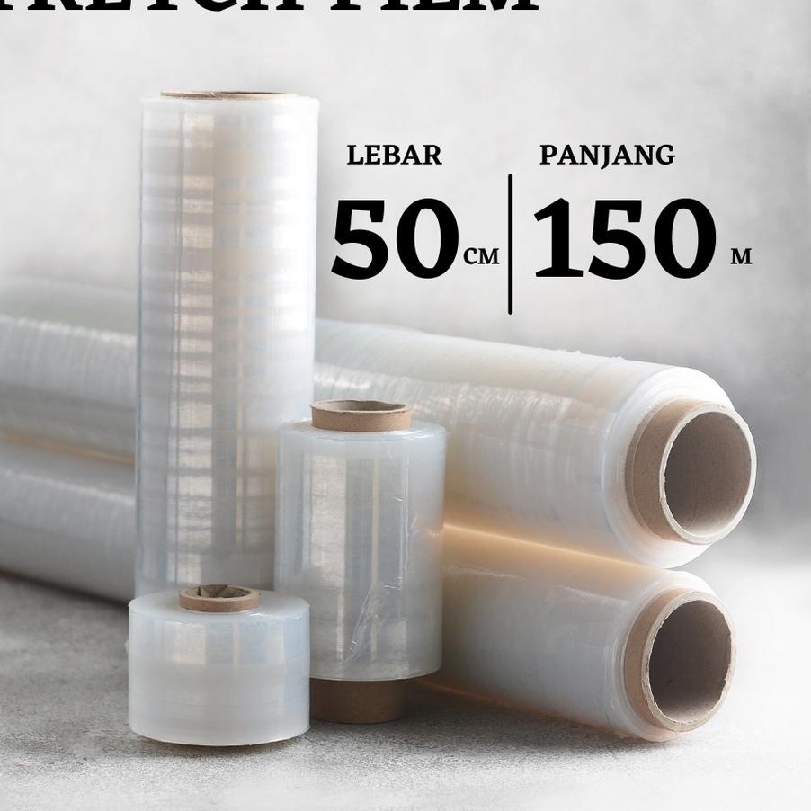 

Terbaik! PLASTIK WRAP WRAPPING - STRETCH FILM BENING 50X150