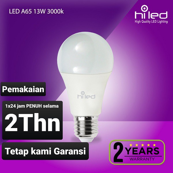 Lampu Bohlam LED Putih , Kuning , Natural 3 Watt / Hemat Listrik / A3