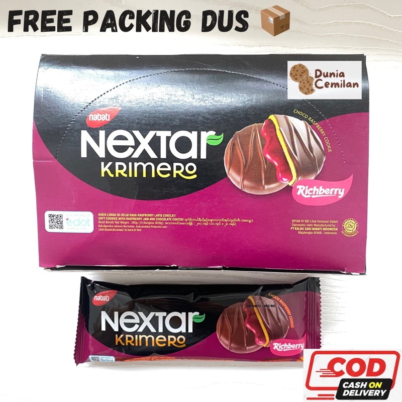 [TERMURAH!] Nextar Krimero 1 PAK isi 10x28gr - Biskuit Coklat Richberry Enak Murah