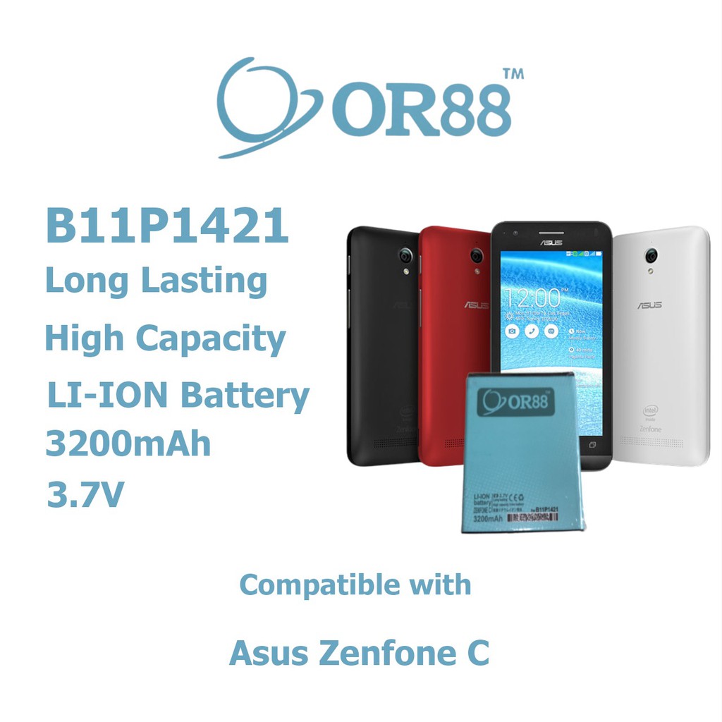 Baterai Batre Battery Double Power Asus Zenfone C / 4C B11P1421 ZC451CG OR88/Oriens88