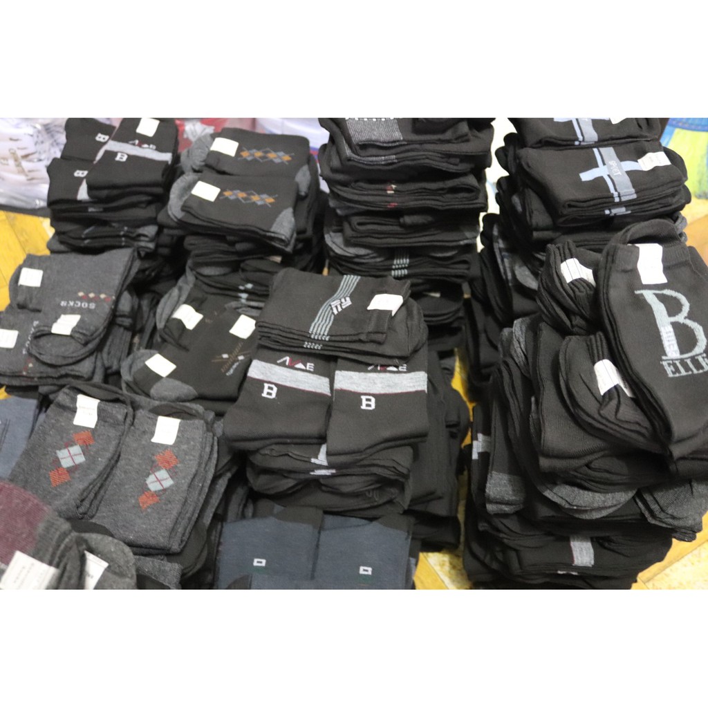 (1 Kilo/36 Pasang) Kaos Kaki Kantoran Motif Bely Komputer Spandek PE Packing PerLusin