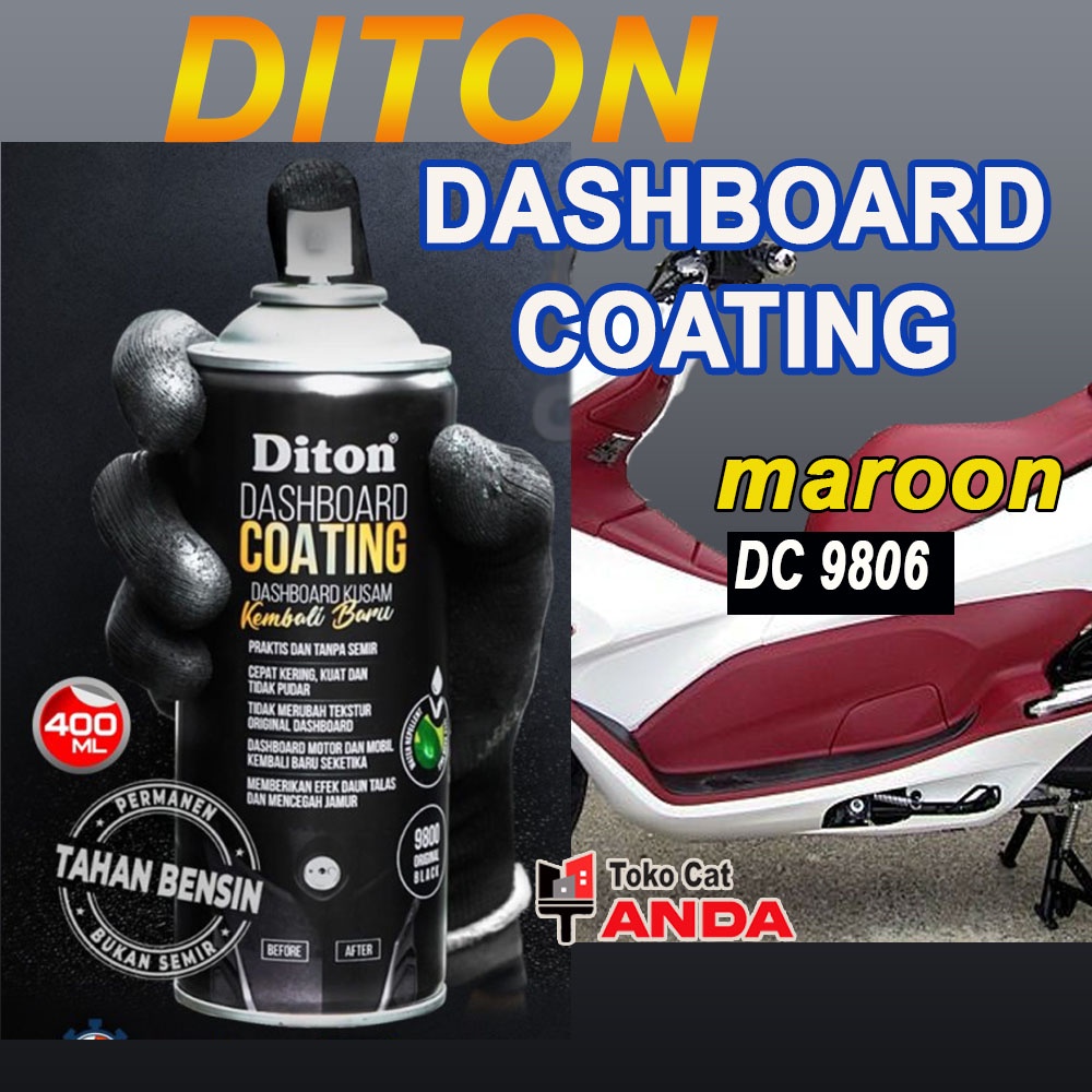 Jual Diton Dashboard Coating cat body kasar vario pcx maroon cat diton