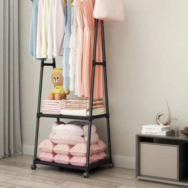 ➲ Triangle Stand Hanger / Rak Gantung Segitiga/ Gantungan Baju / Rak Baju Pipa Besi Rakit ✻