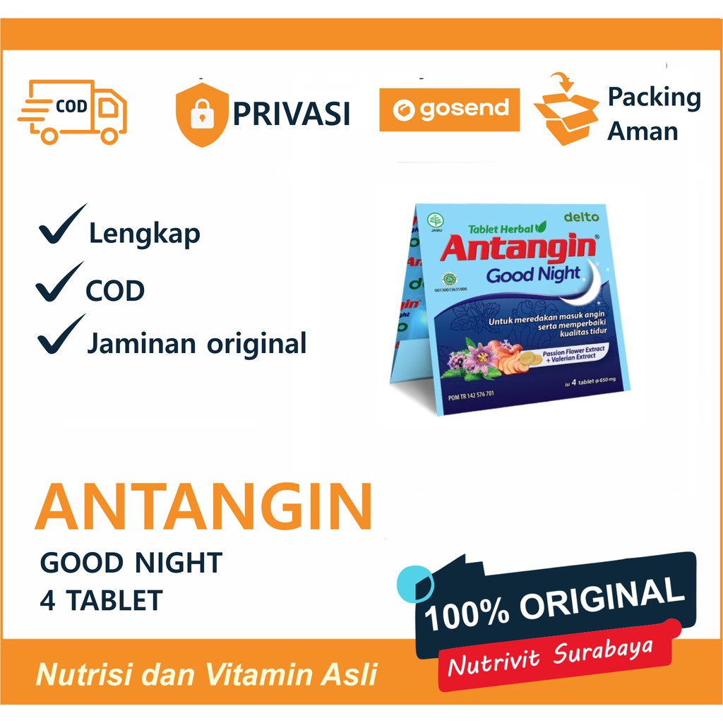 Antangin Good Night Isi 4 Tablet Herbal