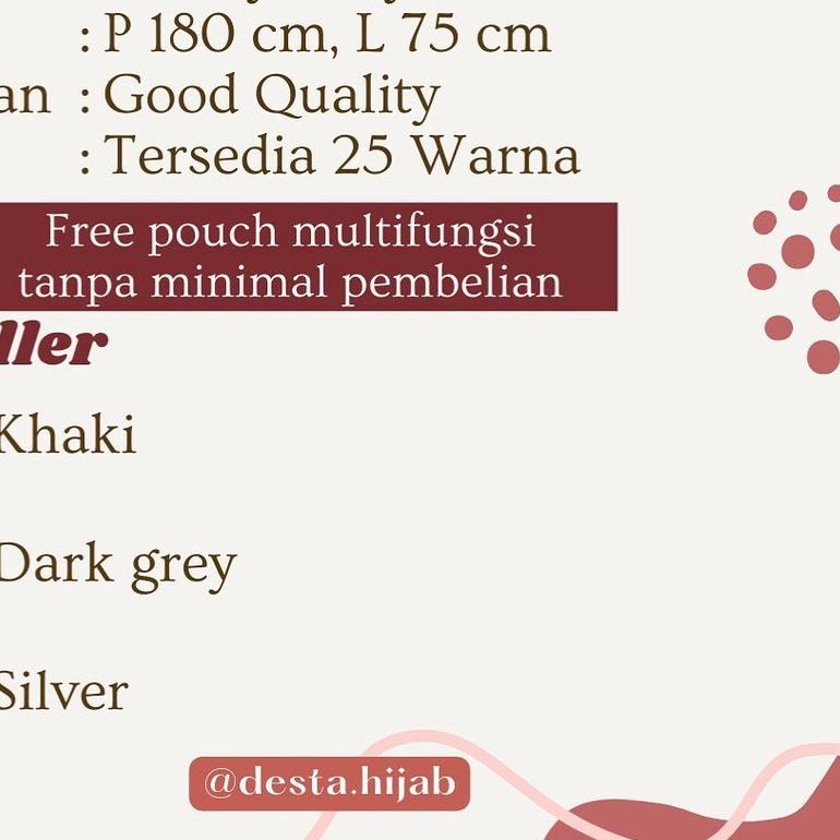 ➼ kerudung jilbab / hijab PASHMINA INNER 2in1 bahan ceruty babydoll premium dengan daleman ciput ber