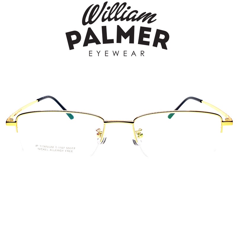 William Palmer Kacamata Pria Wanita Titanium 1107  Gold