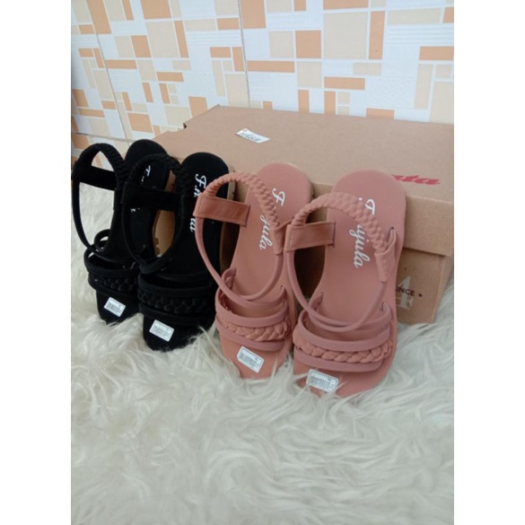 khainuna sandal anak perempuan model kepang size 26-30 31-35