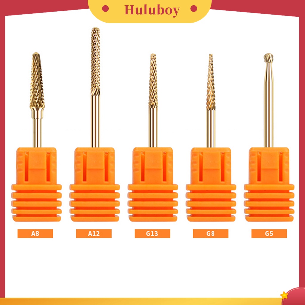 Huluboy Huluboy♡ Mata Bor Bahan Tungsten Steel Untuk Manicure / Pedicure