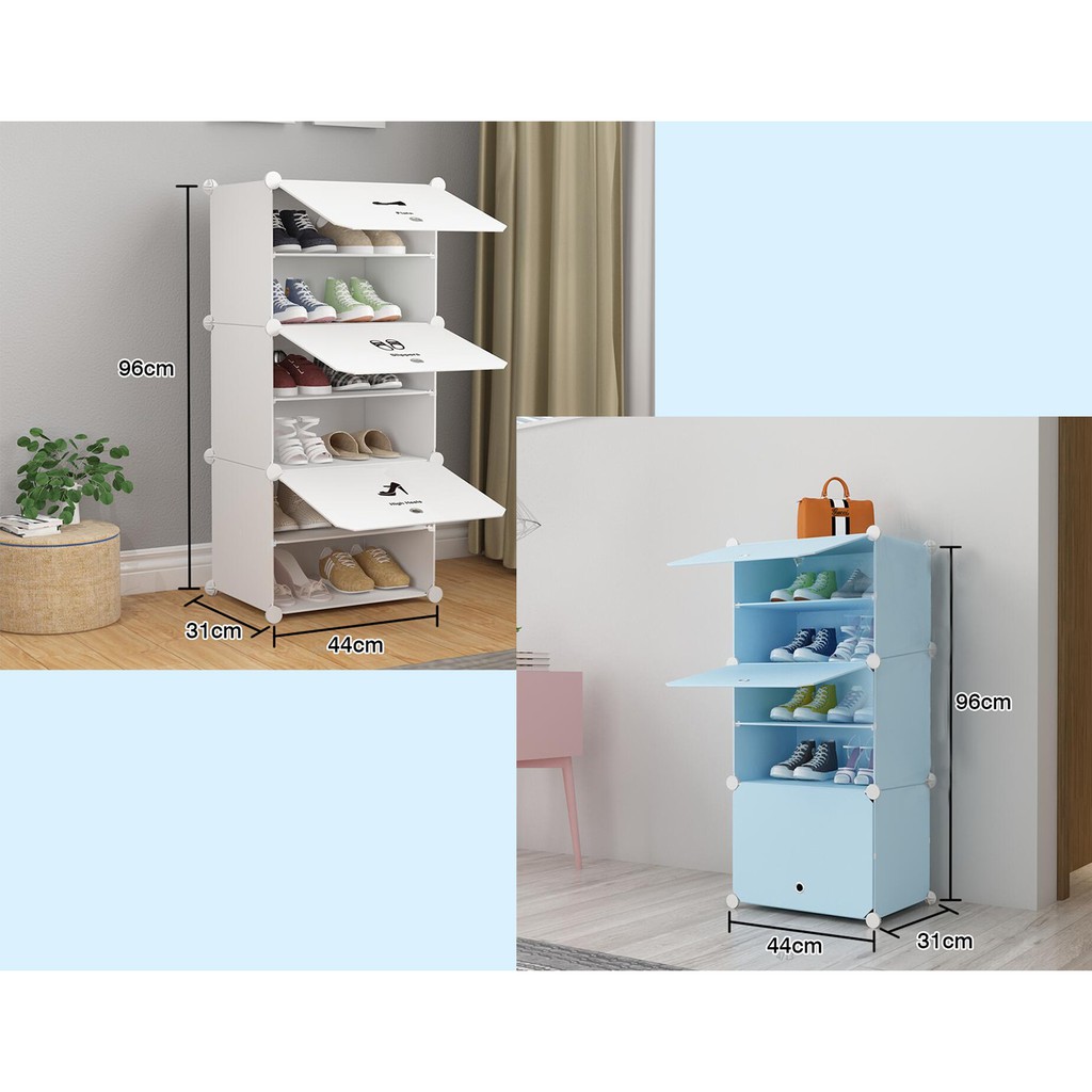 DIY Rak Sepatu  Plastik Lemari  Plastik Plastic Shoe Storage  