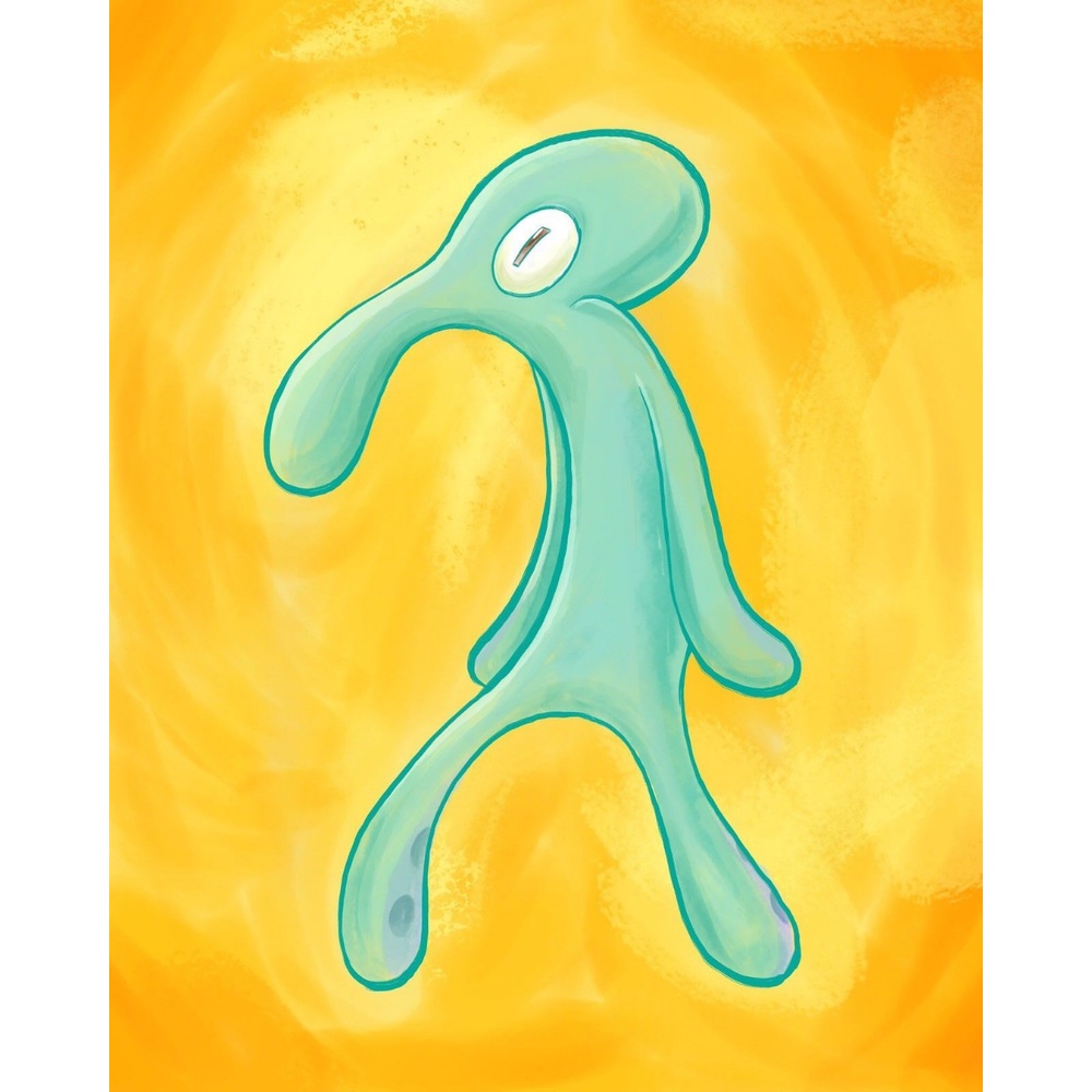 50 Lukisan Squidward Tampan Dan Berani Belajar Melukis - Riset