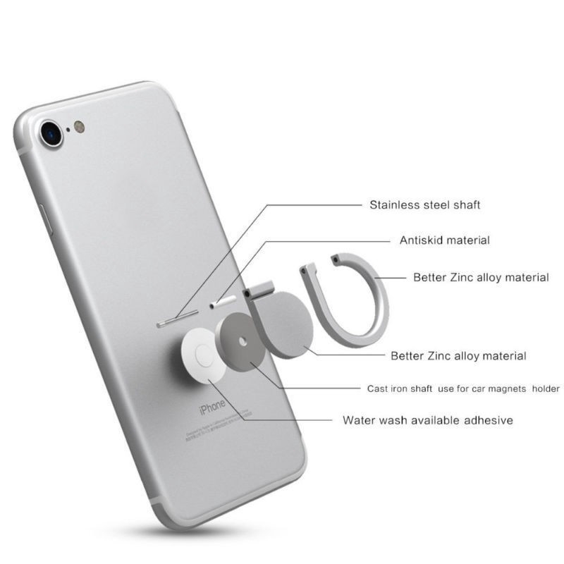 Universal 360 Water Drop Metal Grip Finger Ring Stand Holder for IPhone Cell Mobile Phone