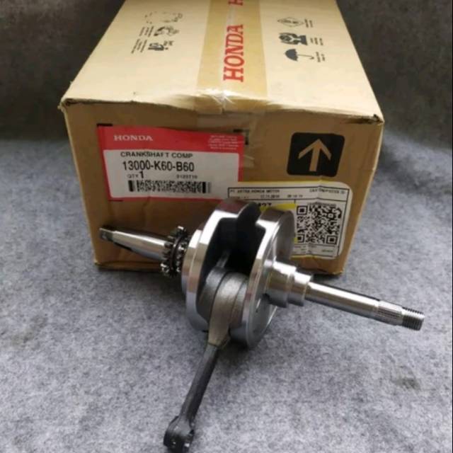 13000-K60-B60 HGP AHM 100% KRUK AS  KREK AS BANDUL CRANK SHAFT VARIO 125 LED 2018 2019 13000K60B60 1
