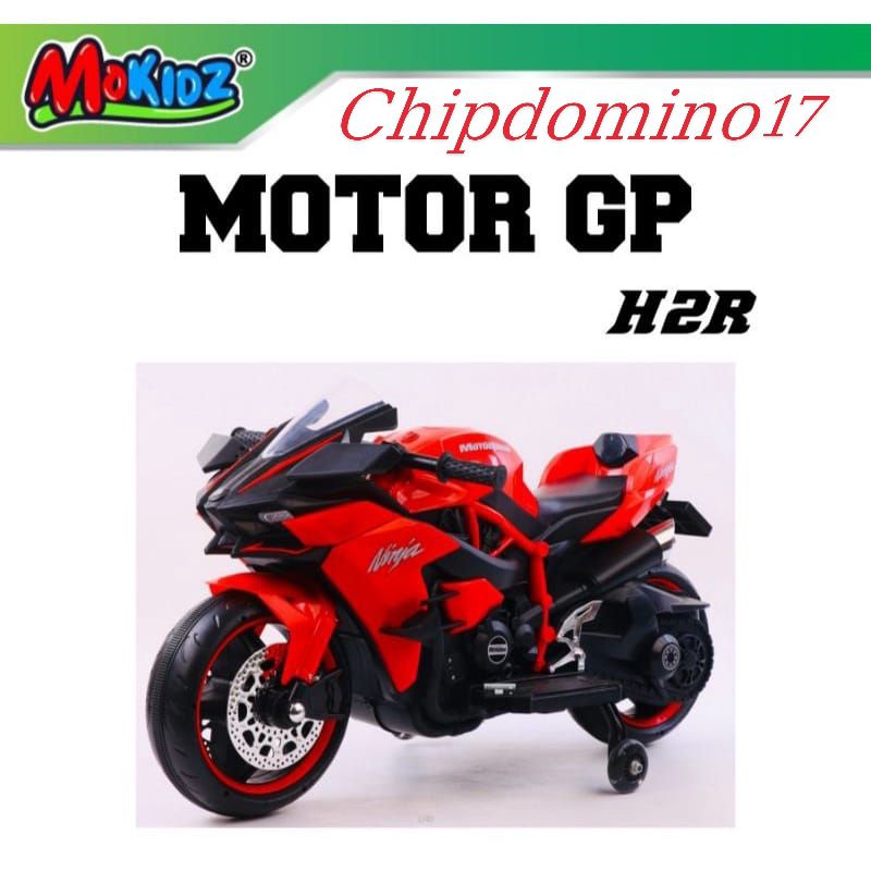 MAINAN MOTOR AKI GP H2R BAN EVA AKI 12 VOLT - MAINAN MOTOR AKI ANAK