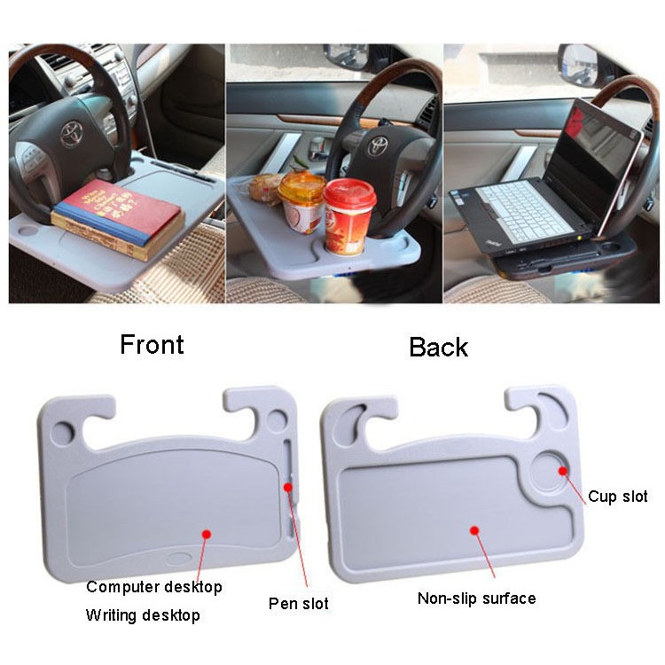 Car Portable Desk Meja untuk di Mobil Tebal bahan ABS